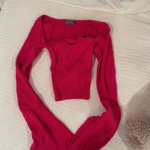 NWOT URBAN OUTFITTERS PINK SWEATER RIBBED XS